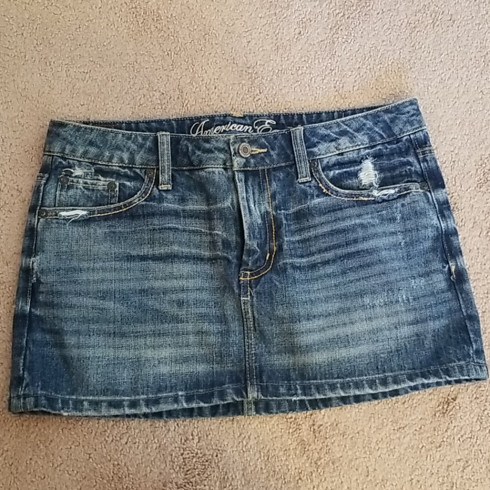 American eagle denim skirt